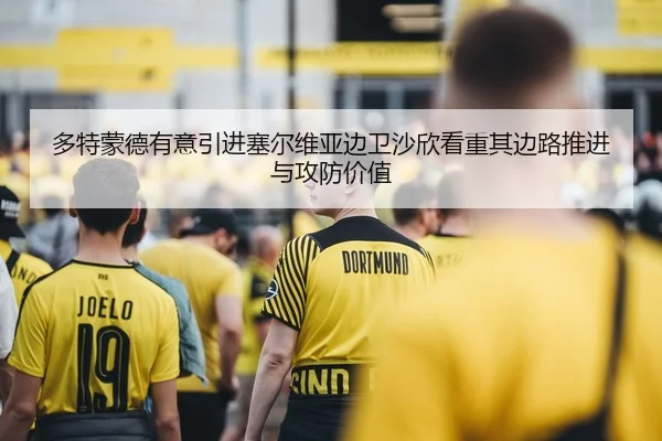 多特蒙德有意引进塞尔维亚边卫沙欣看重其边路推进与攻防价值